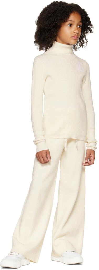 MM6 Kids Off-White Logo Turtleneck 4