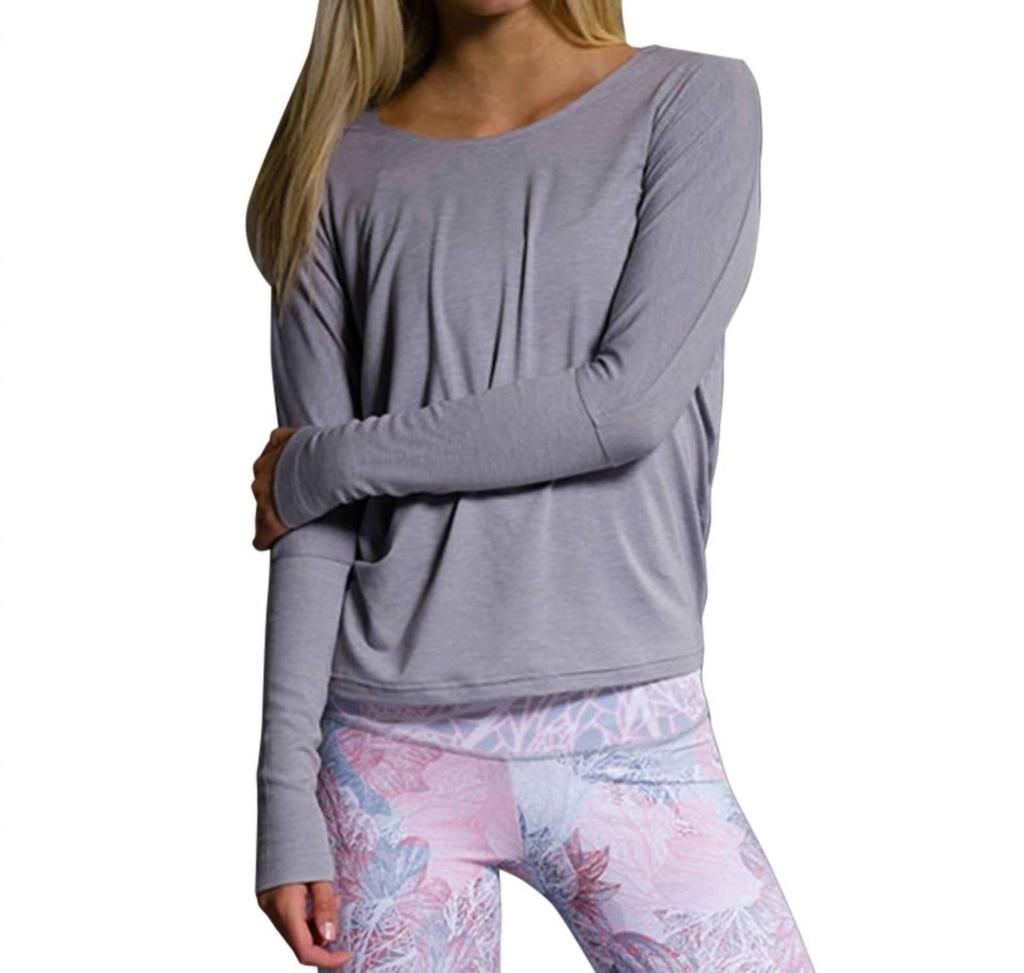 Onzie Drapey V-Back Long Sleeve Top