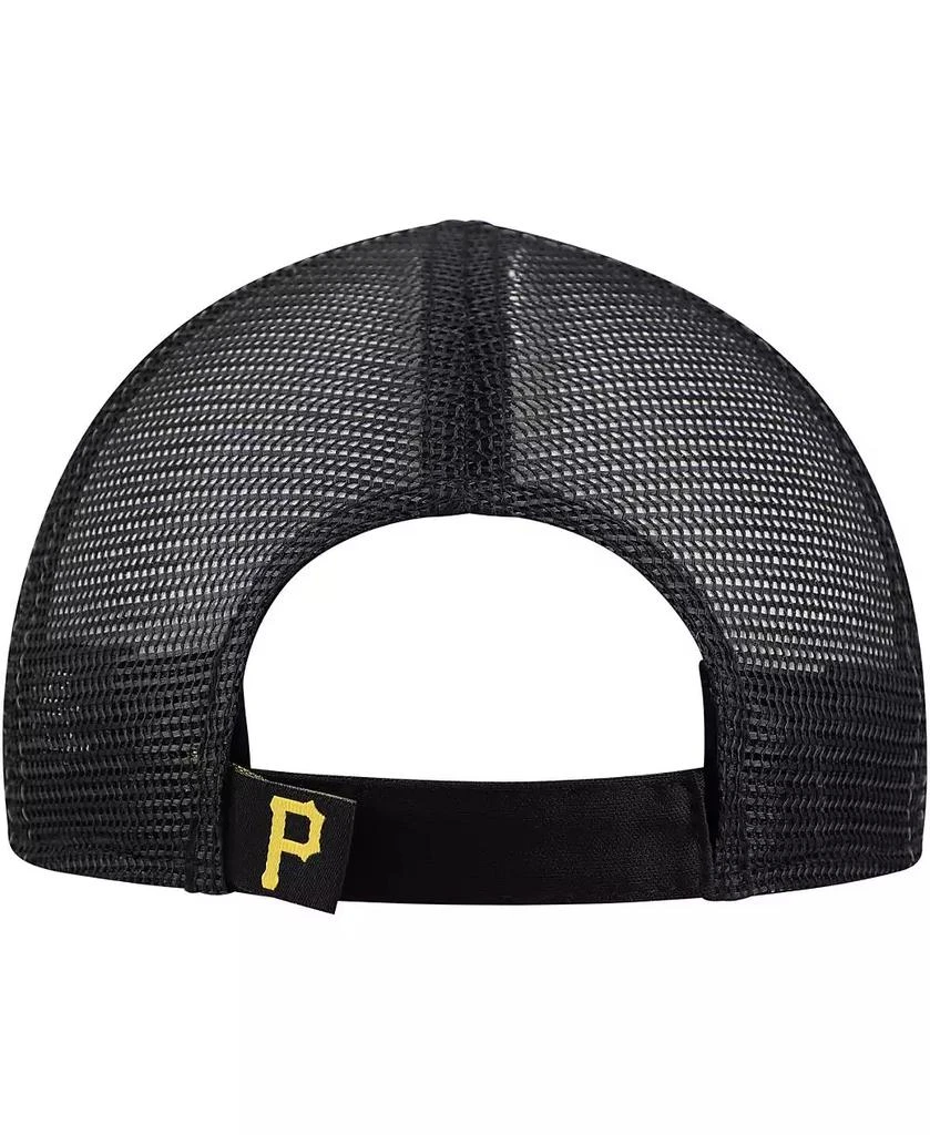 New Era Toddler White/Black Pittsburgh Pirates Painted A-Frame 9FORTY Trucker Adjustable Hat 2