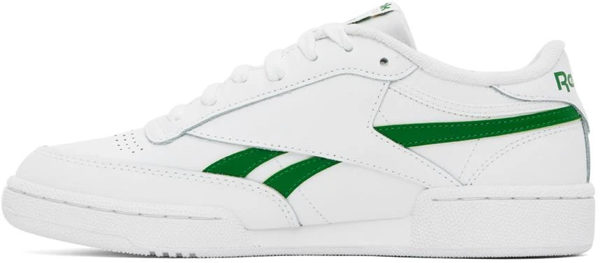 Reebok White & Green Club C Revenge Sneakers 3