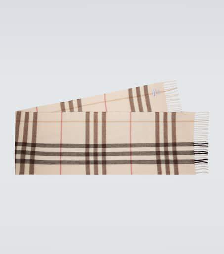 Burberry Burberry Check cashmere scarf