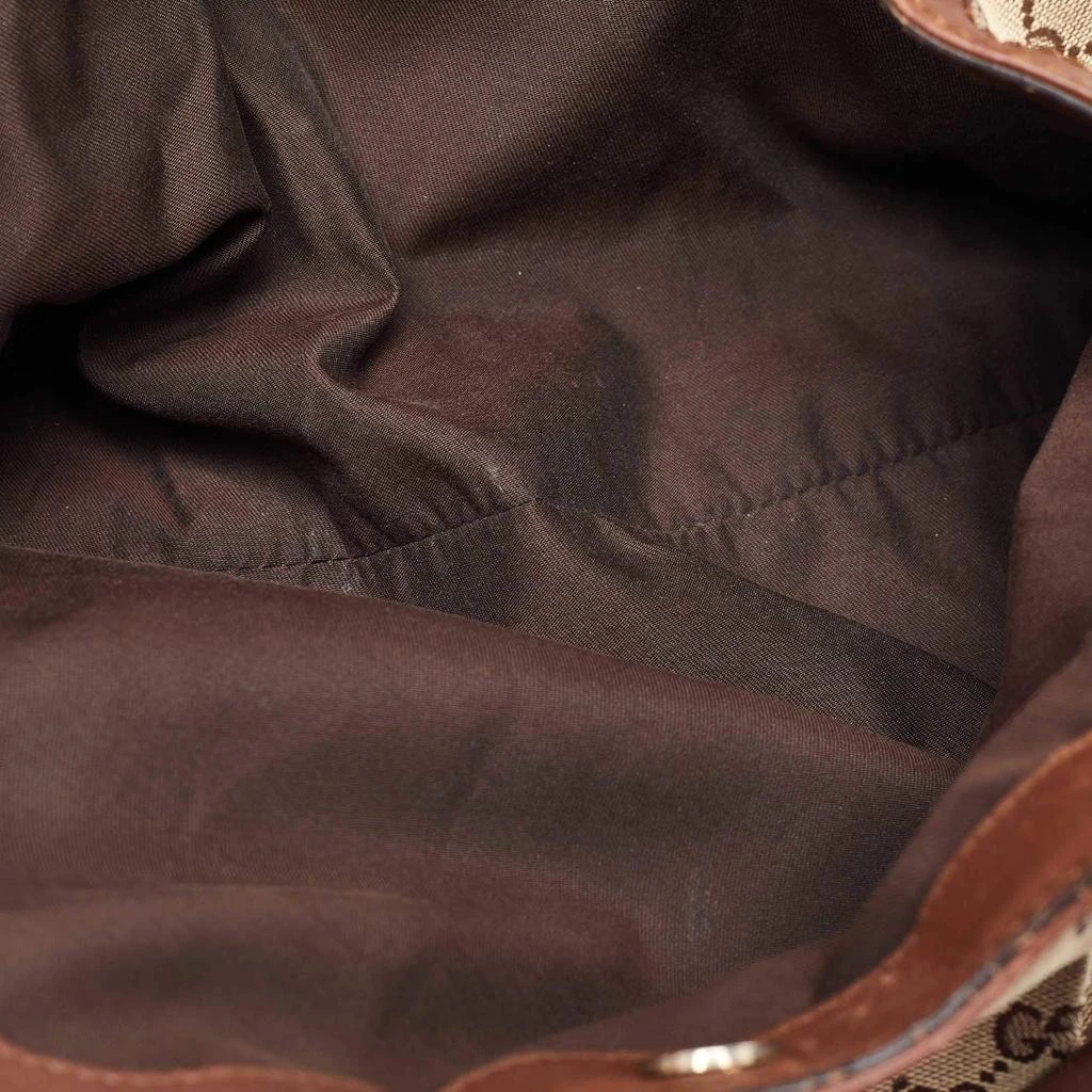 Gucci Gucci Beige/Brown GG Canvas and Leather Medium Sukey Tote 9
