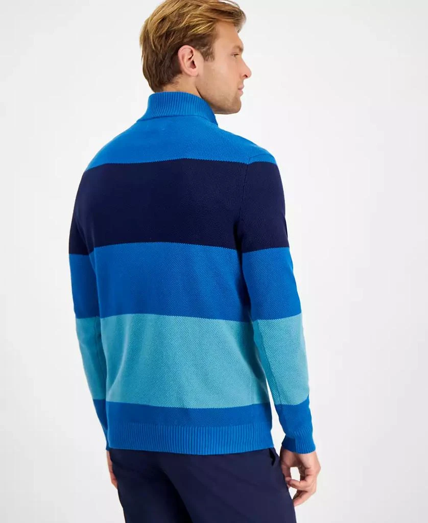 Club Room Men's Bold Stripe Quarter-Zip Sweater, Created for Macy's 2