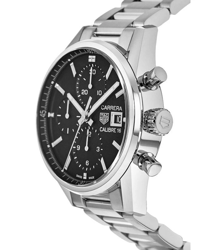 TAG Heuer Tag Heuer Carrera Calibre 16 Chronograph Automatic Black Dial Steel Men's Watch CBK2110.BA0715 3
