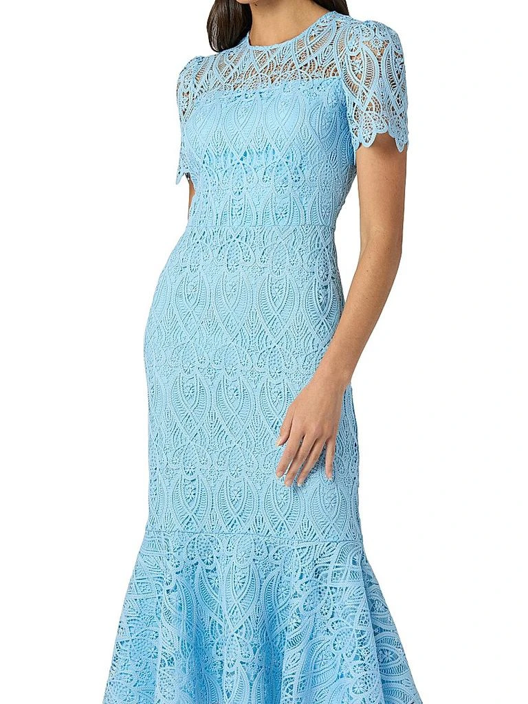 chinese dress ladies Midnight Lanier Blue Lace Dress 4 / Blue