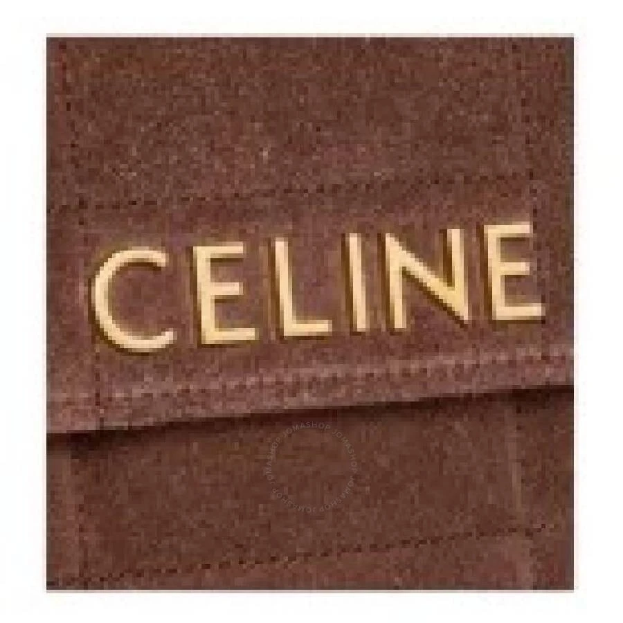 Celine Logo Monochrome Matelasse Shoulder Bag 3