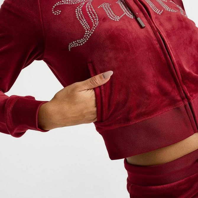 Juicy Couture Women's Juicy Couture Bling Front Hoodie 11