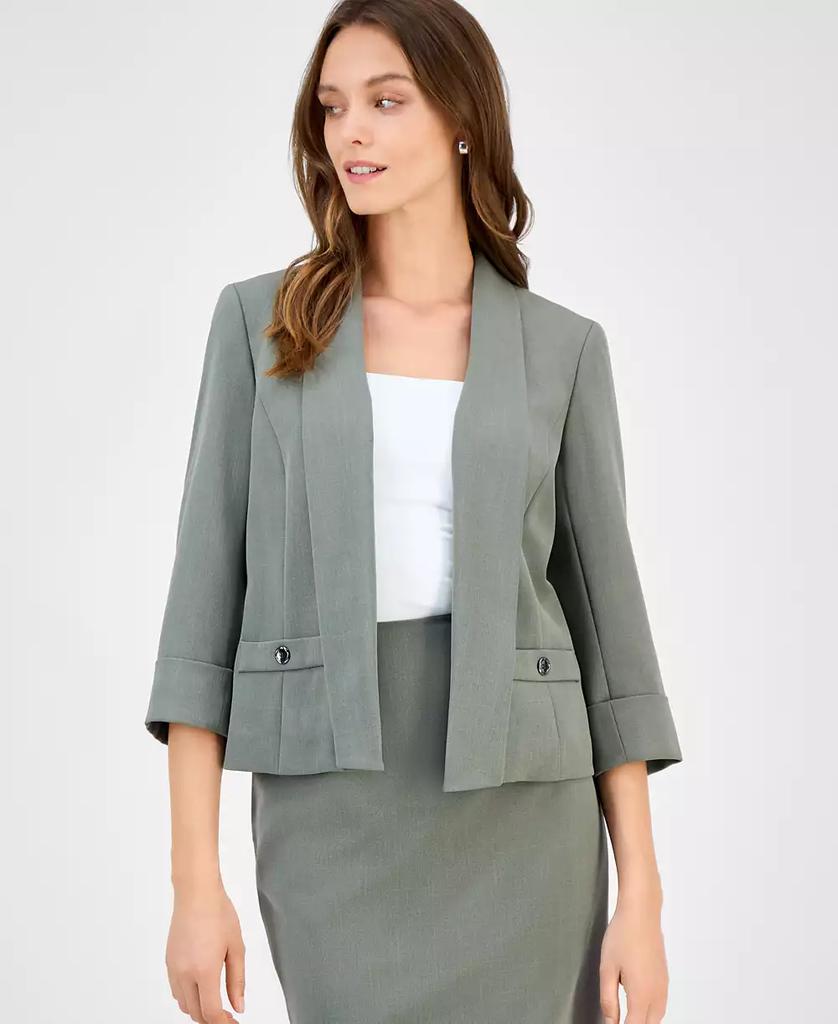 Women's 3/4-Sleeve Shawl-Collar Blazer, Regular & Petite