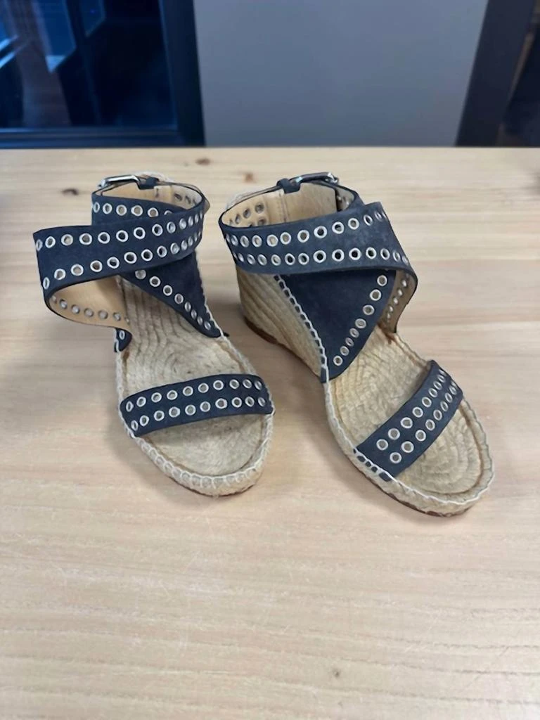 Isabel Marant Iriane Velvet Espadril In Faded Black 1