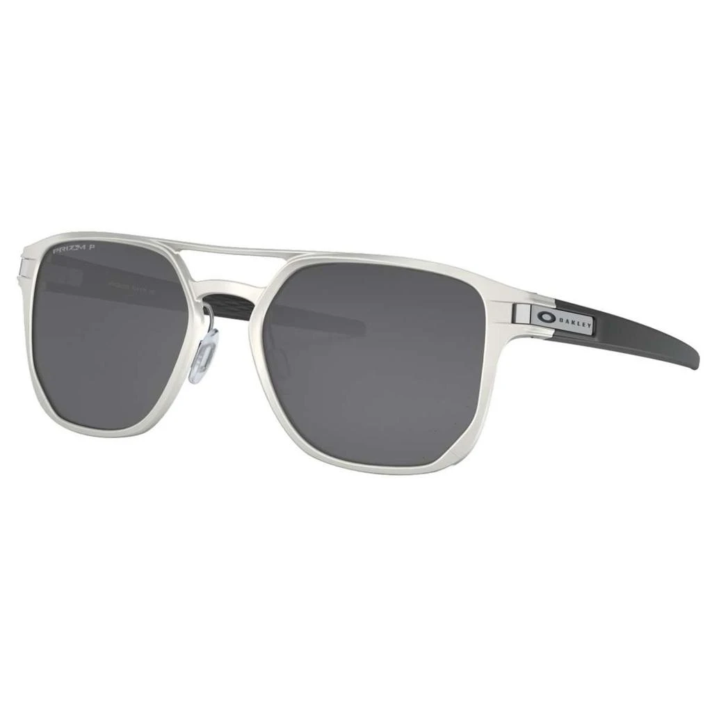 Oakley Oakley Latch Alpha Men's Silver Square Polarized Sunglasses 1