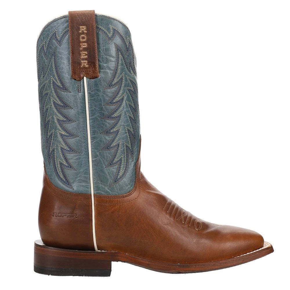 NEW ROPER men\'s pierce cc waxy square toe boot in brown 82319.jpg main image 3