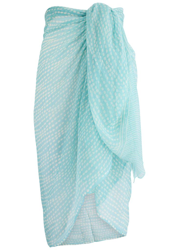 Cloe Cassandro Printed silk-georgette sarong