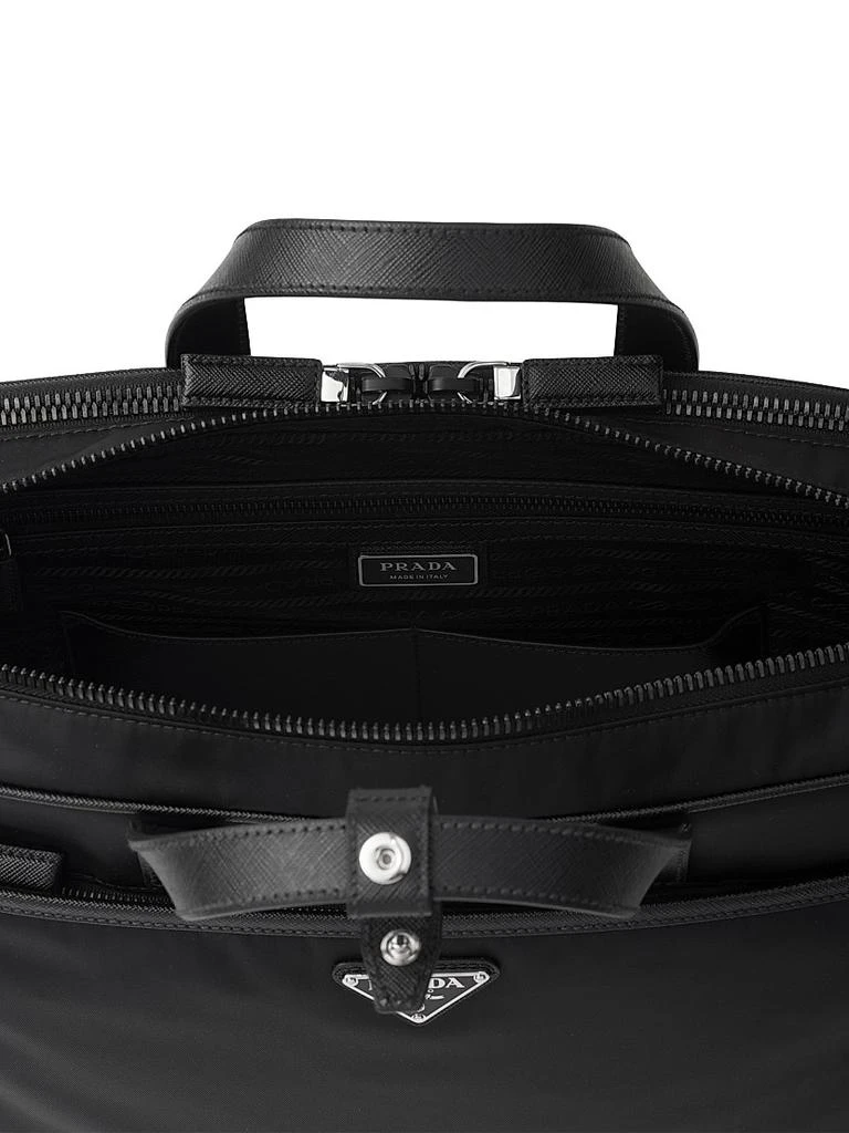 Prada Re-Nylon and Saffiano Leather Briefcase 4