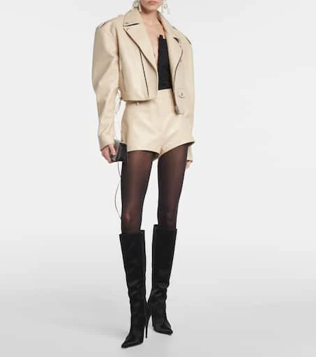 Magda Butrym High-rise leather shorts 2