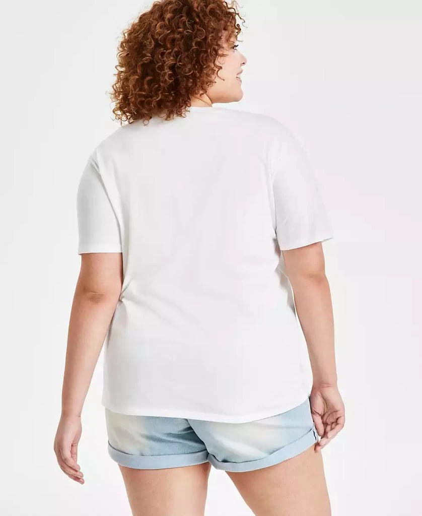 Disney Trendy Plus Size Mickey Mouse Graphic Print T-Shirt 2