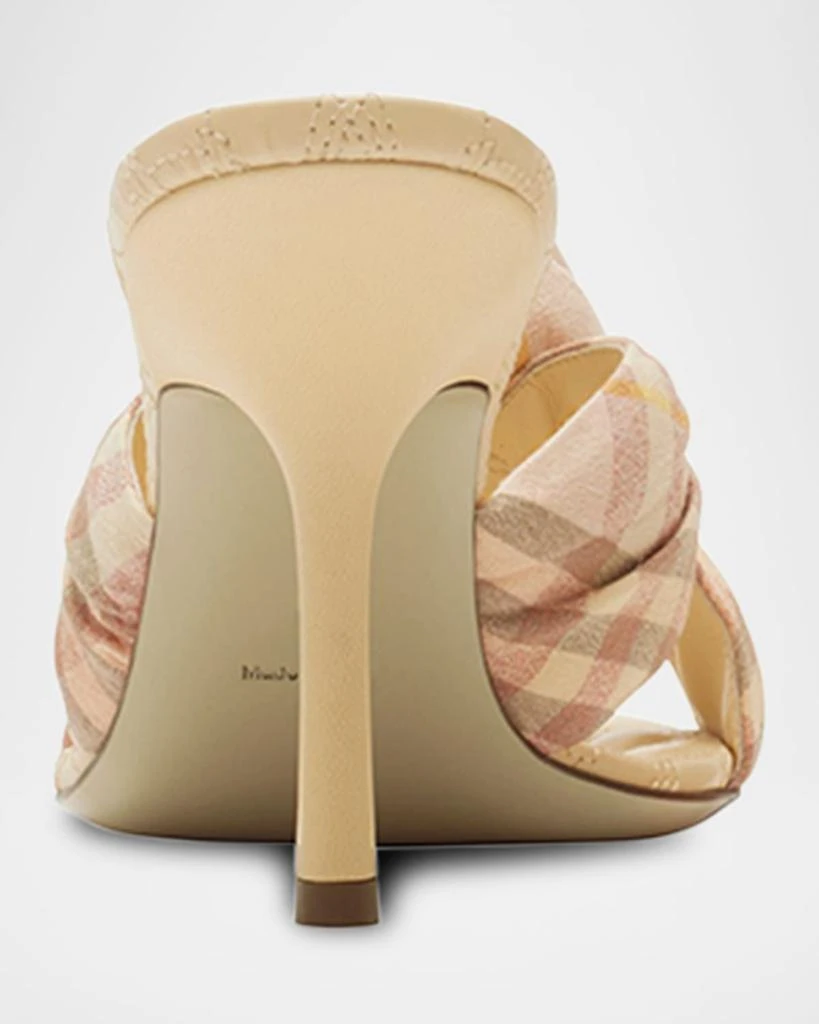 Burberry Mews Check Rose Slide Sandals 4