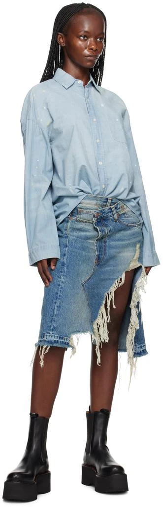 R13 Blue Norbury Denim Miniskirt 4