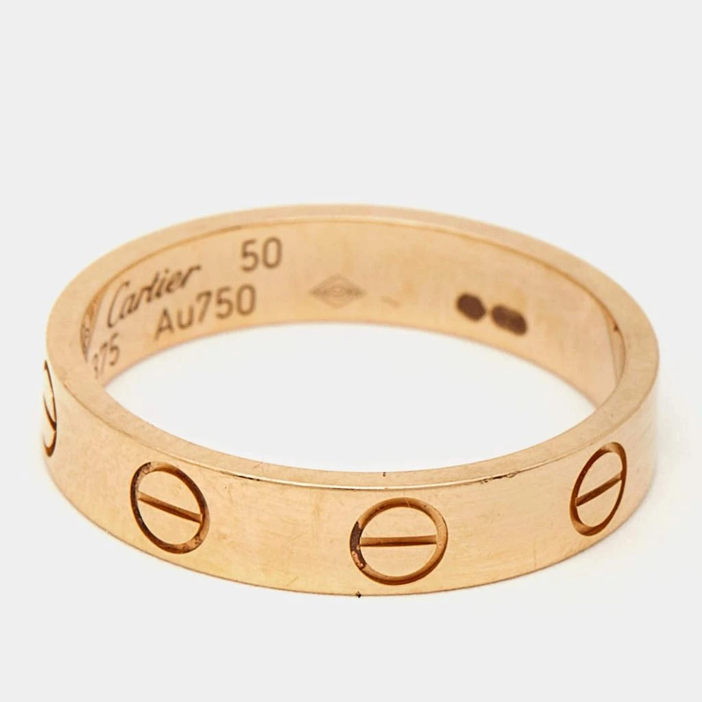 Cartier Cartier Love 18k Rose Gold Wedding Band Ring Size 50 3