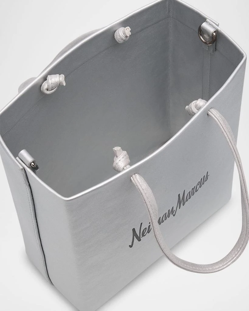 Gigi New York Neiman Marcus Metallic Vegan Leather Tote Crossbody Bag 4