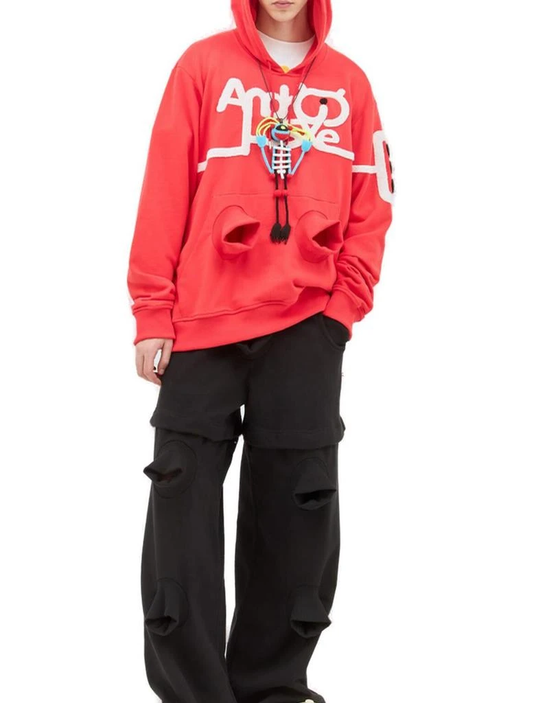 Walter Van Beirendonck Walter Van Beirendonck Drawstring Android Hoodie 3