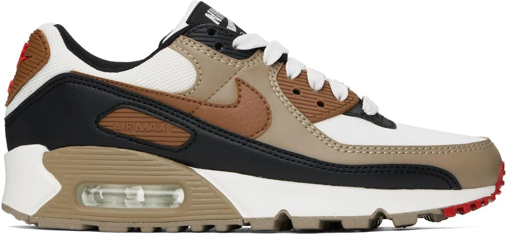Shop White Brown Air Max 90 Sneakers on Sale at BeyondStyle