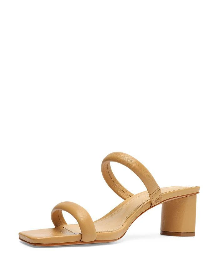 Schutz Women's Ully Lo Square Toe Mid Heel Sandals 8