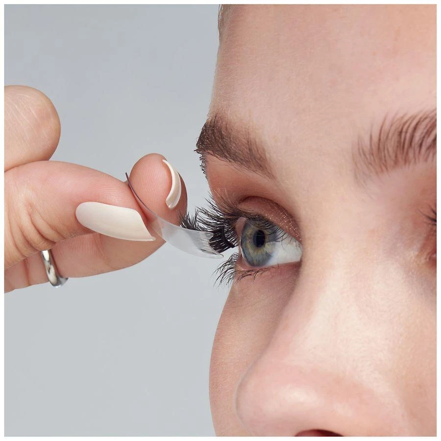 Kiss imPRESS Press On Falsies Easy Tab Self Adhesive Eyelashes, Authentic Natural 10mm-12mm 6