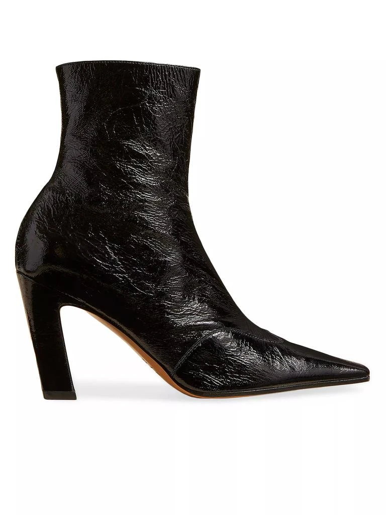Khaite Nevada 85MM Stretch Leather Ankle Boots 1