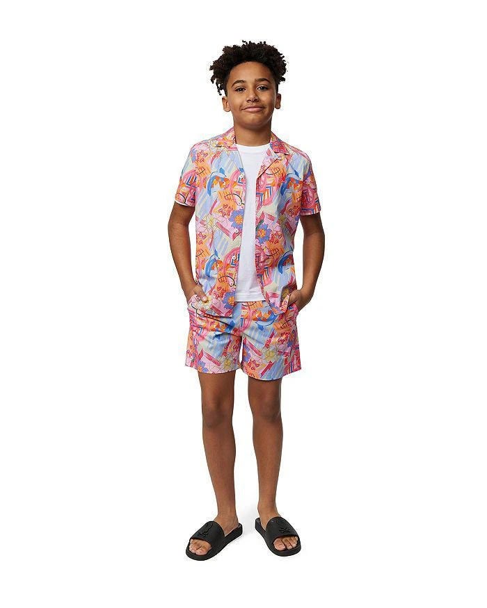 Psycho Bunny Boys' Benton Camp Shirt - Little Kid, Big Kid 4