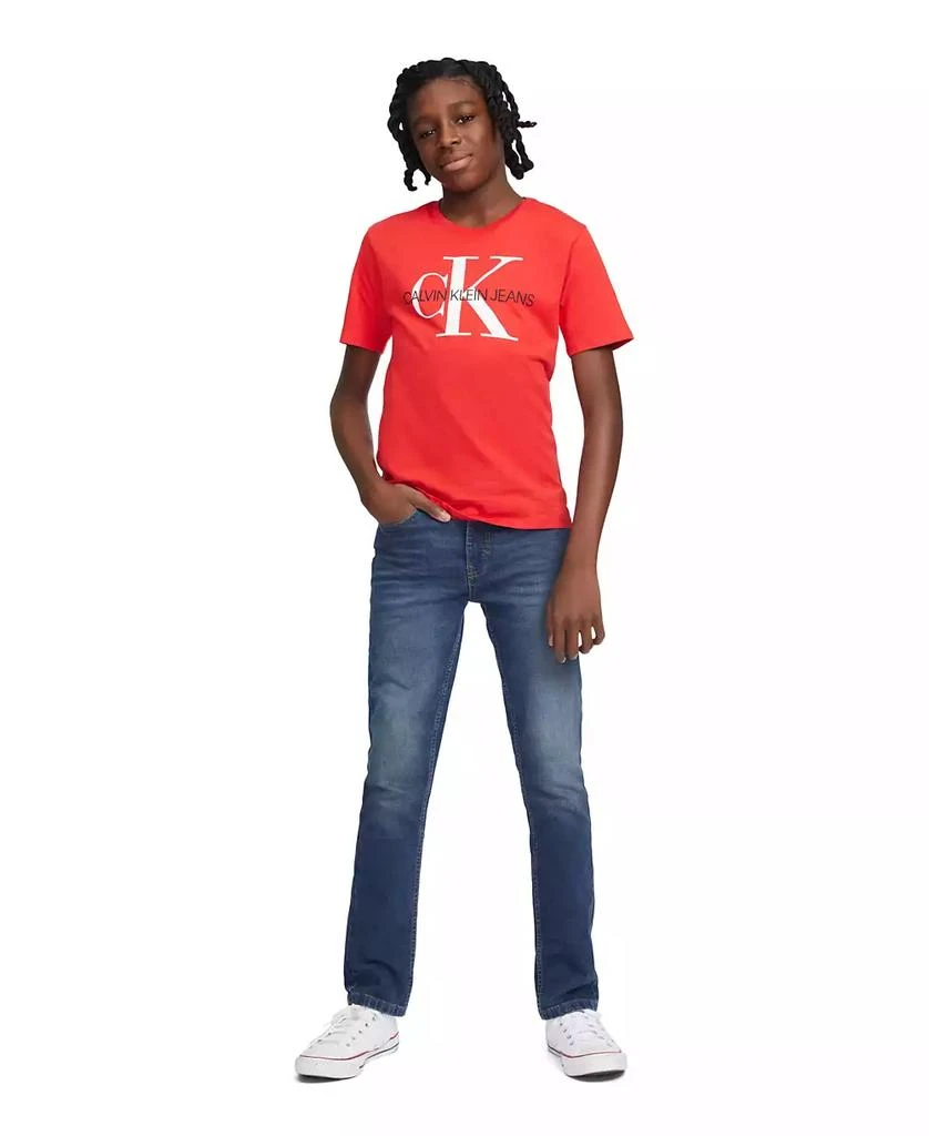 Calvin Klein Big Boys Bold signature Logo Graphic T-Shirt 3