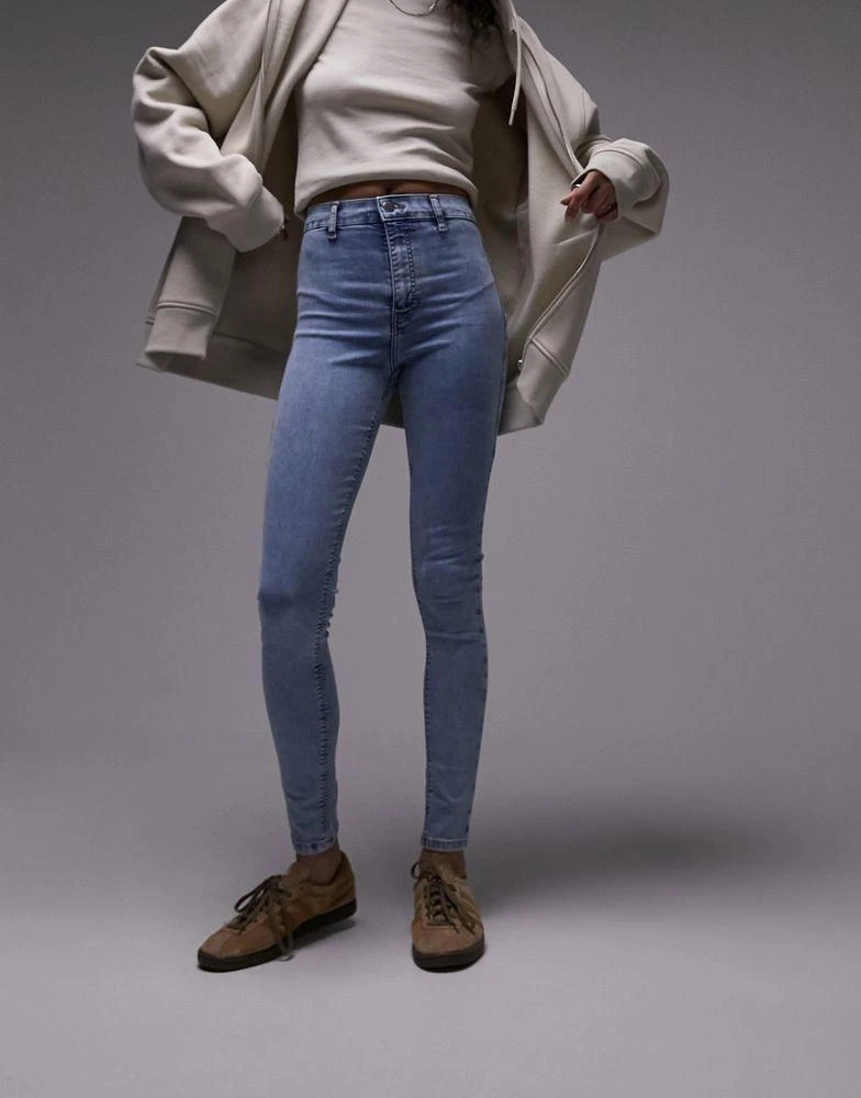 Topshop Topshop high rise Joni jeans in bleach 1