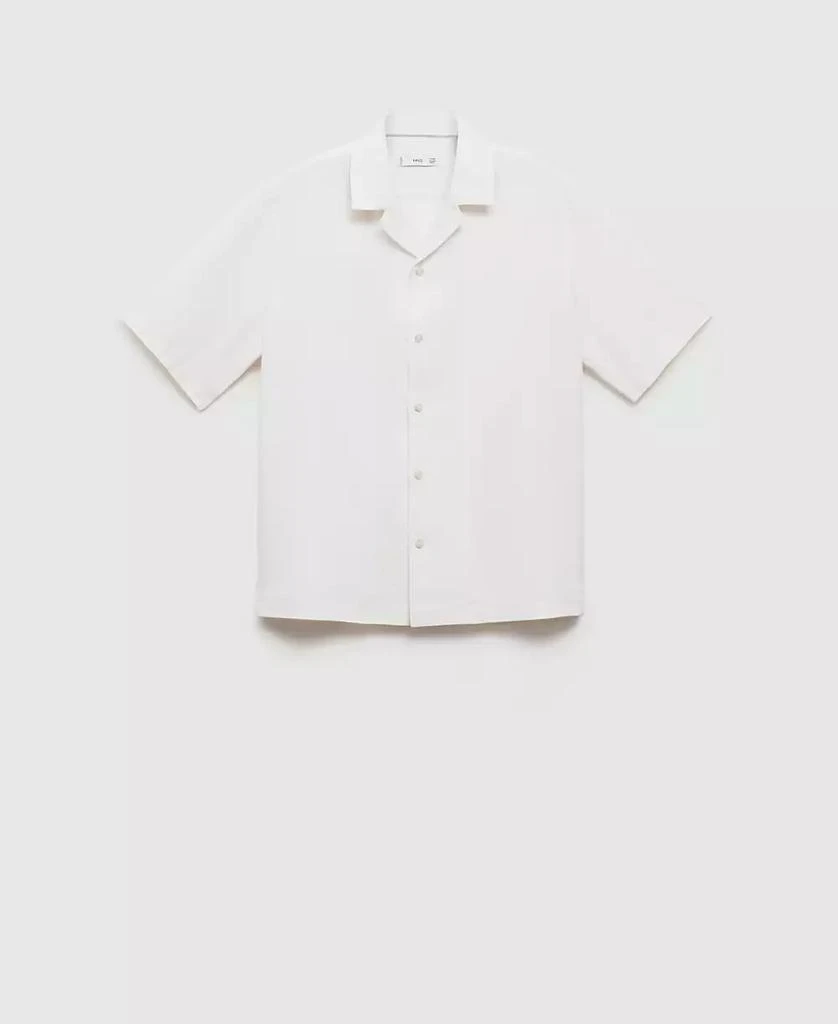 Mango Men's Linen Regular-Fit Shirt 7