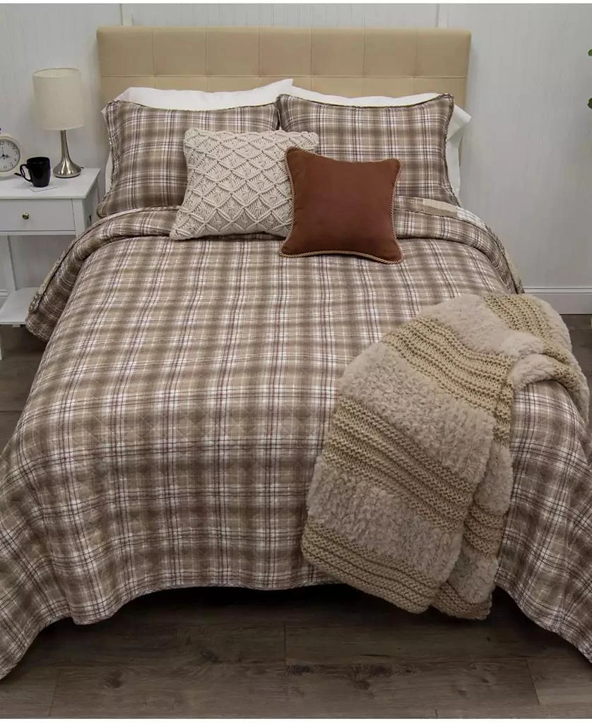 Donna Sharp Highland Plaid Reversible 3-Piece Quilt Set 5