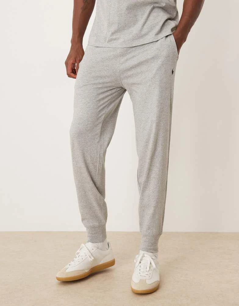 Ralph Lauren Polo Ralph Lauren icon logo liquid cotton lounge joggers in grey marl 2