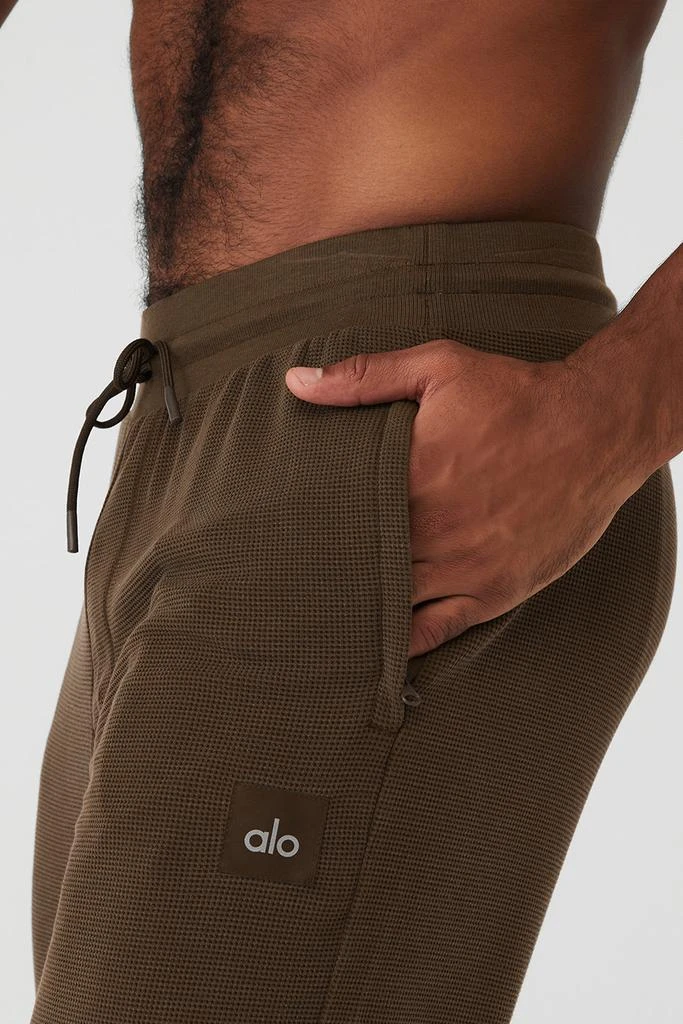 Alo Micro Waffle Fast Break Sweatpant - Espresso 4