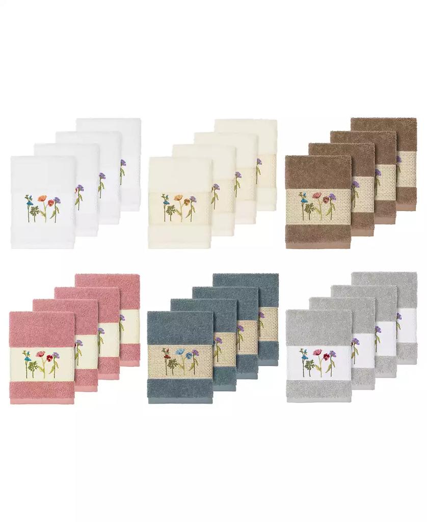 Linum Home Textiles Serenity 2-Pc. Embellished Hand Towel Set