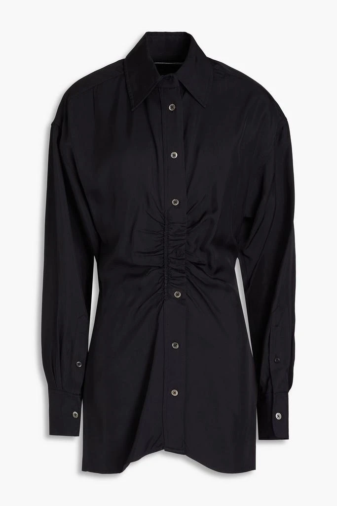 ALEXANDER WANG Ruched twill shirt 1