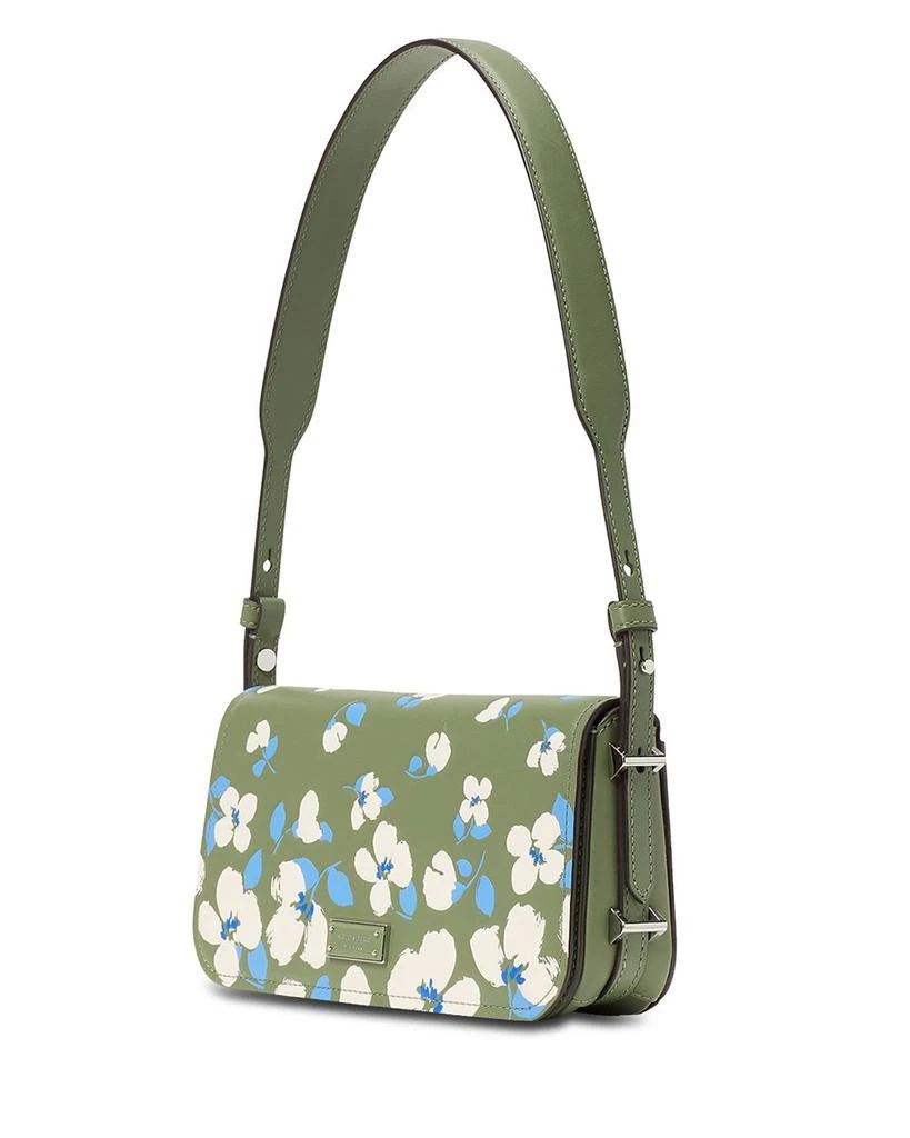 Kate Spade Liv Painterly Bouquet Embossed Leather Small East/West Shoulder Bag 3