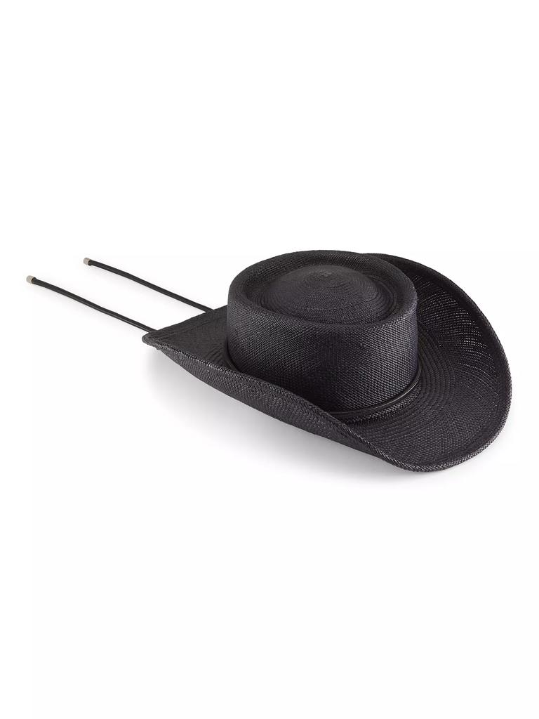 Monrowe Onyx Panama Straw Cowboy Hat