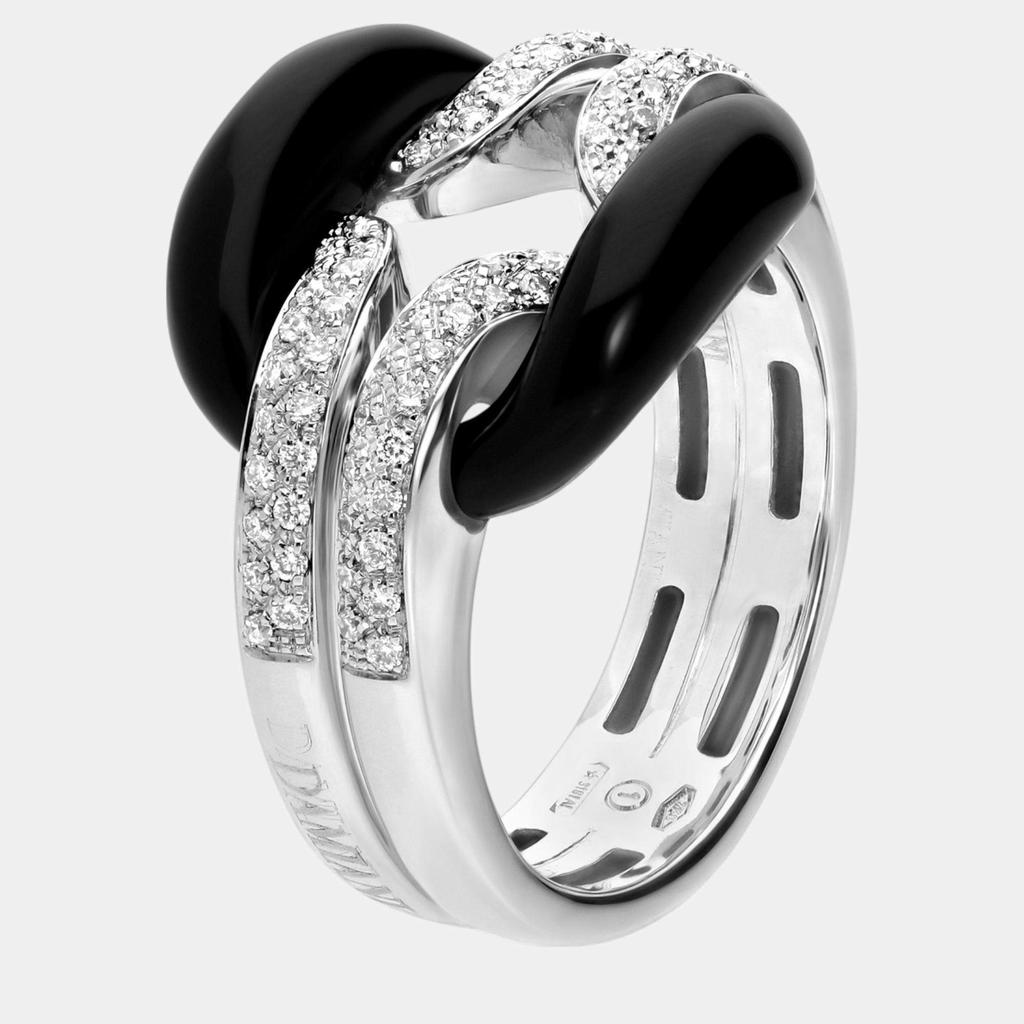 Damiani Damiani 18K White Gold, Black Onyx and Diamond Statement Ring