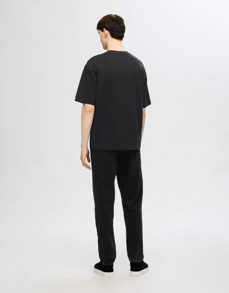 Selected Homme Selected Homme 3 pack t-shirt in black 4