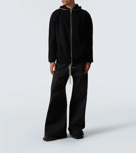 Rick Owens Ribbed-knit virgin wool zip-up sweater 2