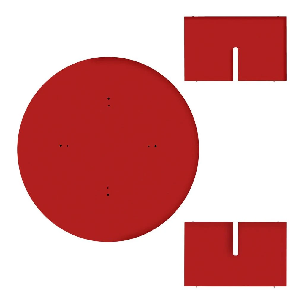 Really Nice Things Table Basse Pausa Ronde 100 Cm En Stratifié - Flame - Flame 7