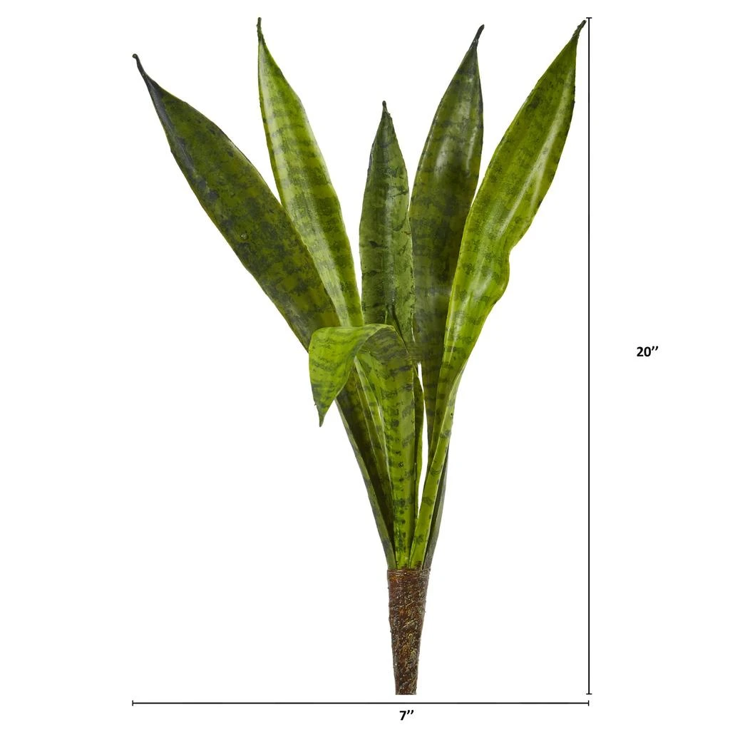 HomPlanti Sansevieria Artificial Plant (Set of 6) 20" 2