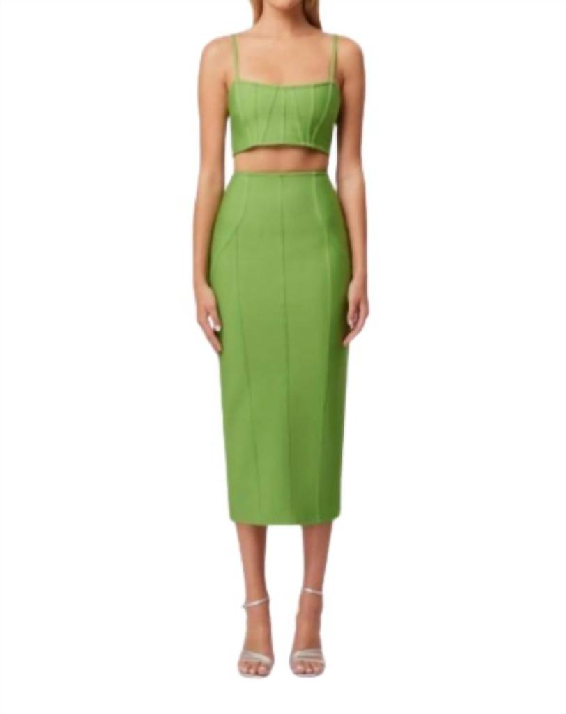 Elliatt Elliatt - Rose Crop Top And Midi Skirt Set