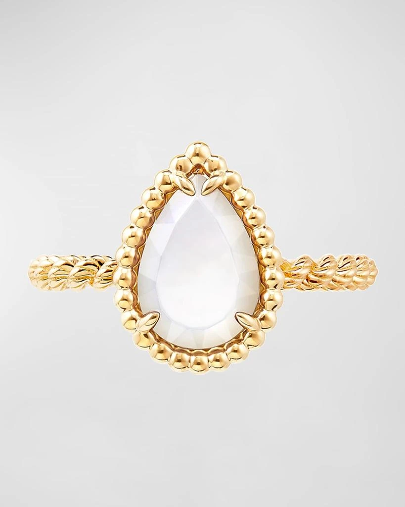 Boucheron Serpent Bohème 18K Yellow Gold Mother-of-Pearl Ring 3