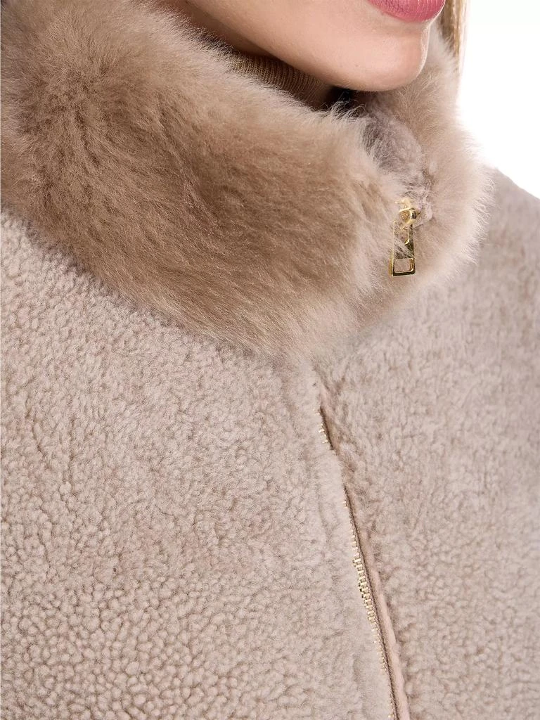 Maximilian Boxy Shearling Jacket 6