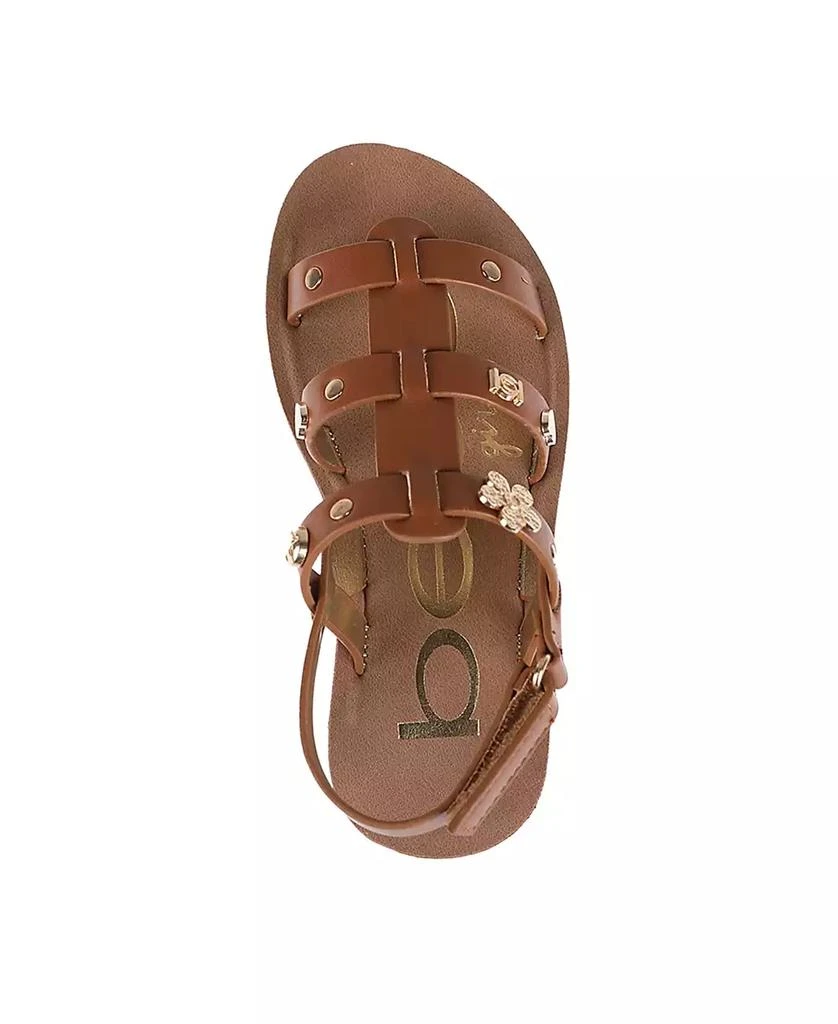 Bebe Little Girls Flat with Charm and Stylish Sandals 6