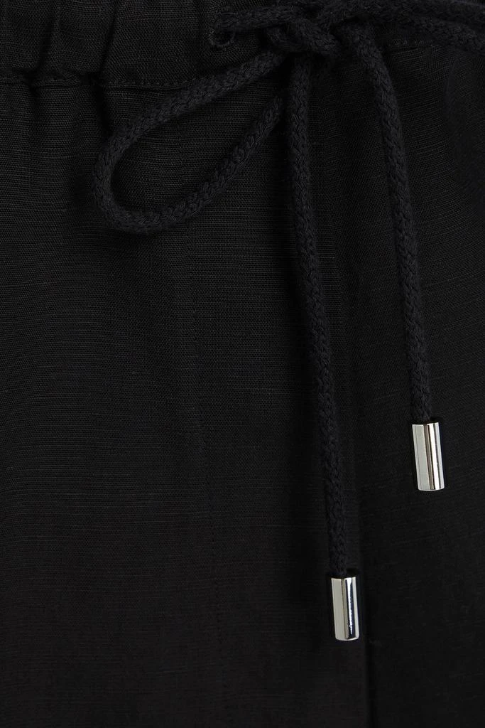 Totême Lyocell and linen-blend shorts 4