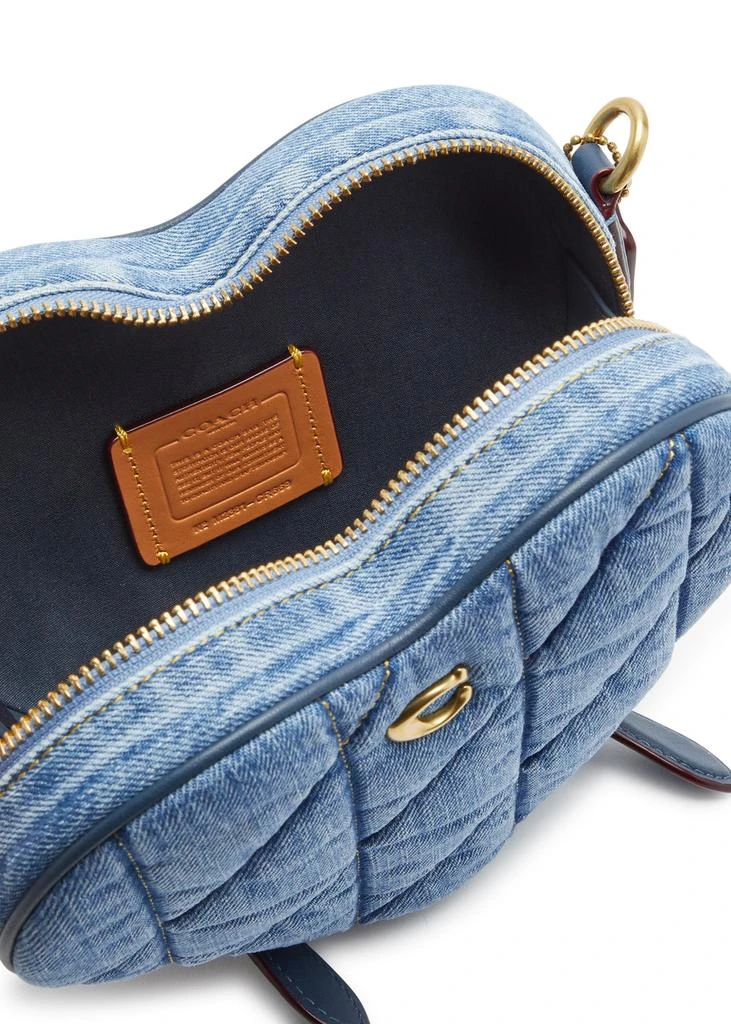 Coach Heart quilted denim cross-body bag  4
